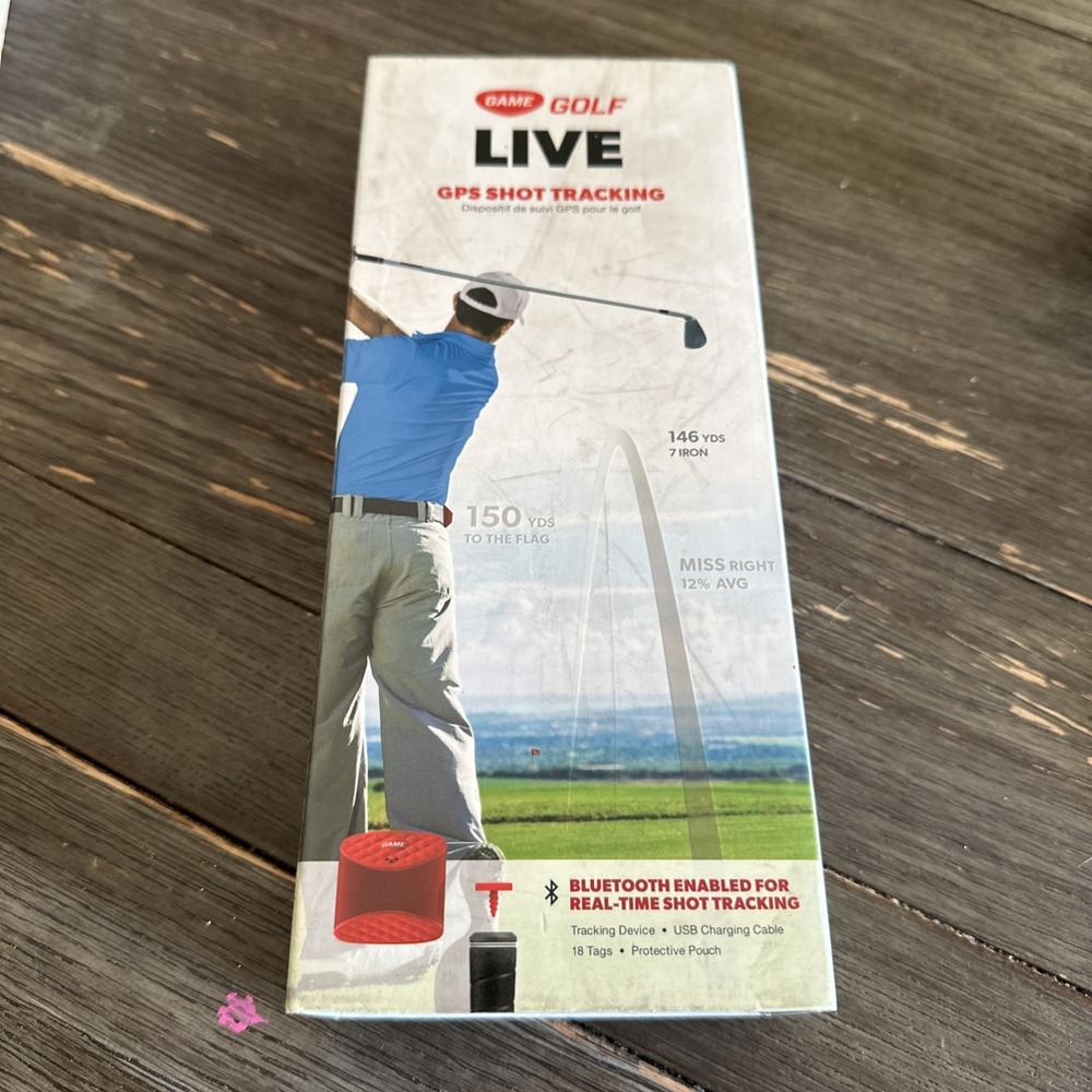 Game Golf Live GPS Shot Digital Tracking System Blue Tooth Enabled
